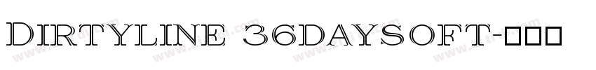 Dirtyline 36daysoft字体转换